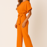 Eleganter Jumpsuit mit Taillengürtel – Figurbetont & Stilvoll