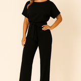 Eleganter Jumpsuit mit Taillengürtel – Figurbetont & Stilvoll