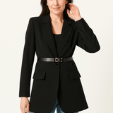 Eleganter Damen Blazer mit Gürtel und tailliertem Schnitt