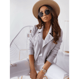 Gitte Vintage Biker-Jacke – Stilvolle Übergangsjacke im Biker-Look