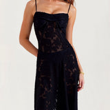 Weißes Boho-Maxikleid mit Schmetterling-Muster | Ibiza-Stil