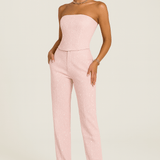 Strapsloser Denim Jumpsuit – Eleganter Einteiler mit figurbetontem Schnitt