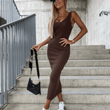 Modisches Zweiteiler Set mit Cropped Pullover und Midirock – Urban Streetstyle Look