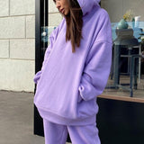 Damen Freizeitanzug mit Kapuzenpullover und Jogginghose