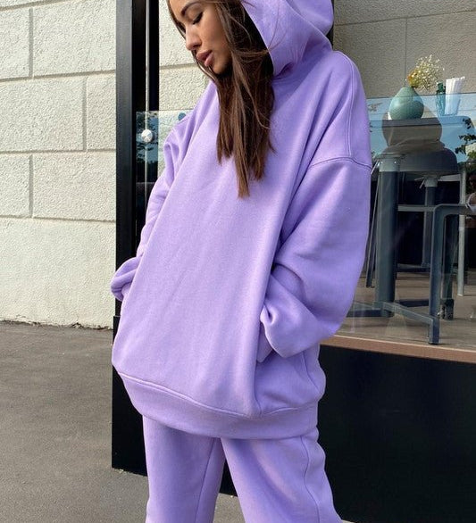 Damen Freizeitanzug mit Kapuzenpullover und Jogginghose