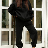 Damen Freizeitanzug mit Kapuzenpullover und Jogginghose