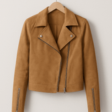 Mathilde Bikerjacke mit Wildlederoptik – Moderner Style trifft zeitlose Eleganz