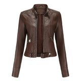 Elegante Damen Bikerjacke mit tailliertem Schnitt und modernem Design