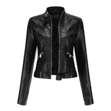 Elegante Damen Bikerjacke mit tailliertem Schnitt und modernem Design