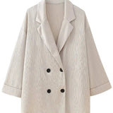 Elegantes Zweiteiler Set mit Blazer und weiter Hose – Moderner Business- & Freizeitlook