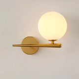 Moderne Kugel Wandleuchte – Elegante LED Wandlampe im Gold Design