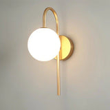 Moderne Kugel Wandleuchte – Elegante LED Wandlampe im Gold Design