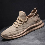 Herren Strick Sneaker mit Schnürung