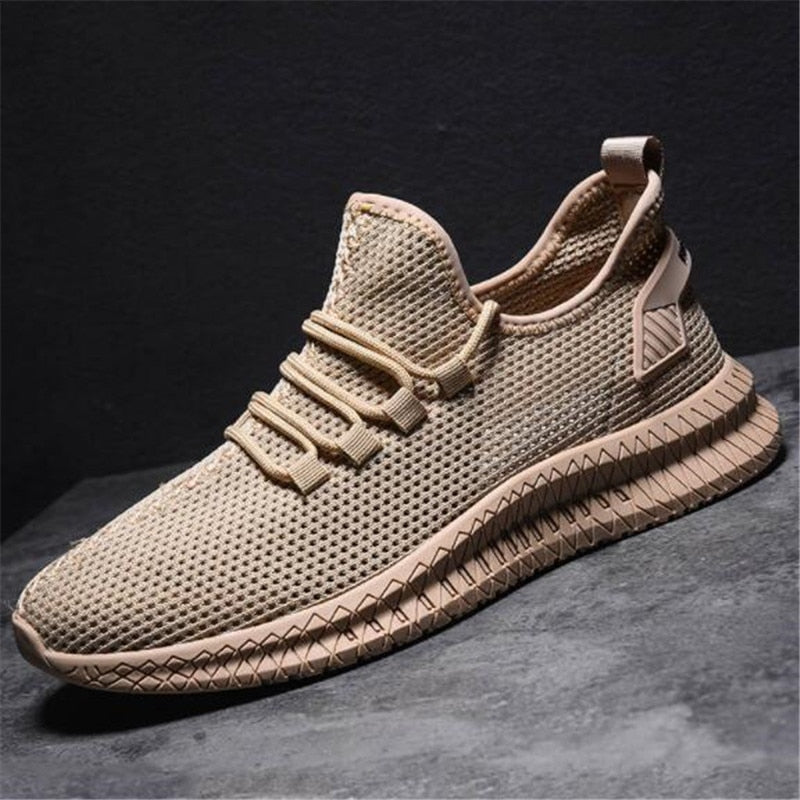 Herren Strick Sneaker mit Schnürung
