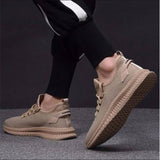 Herren Strick Sneaker mit Schnürung