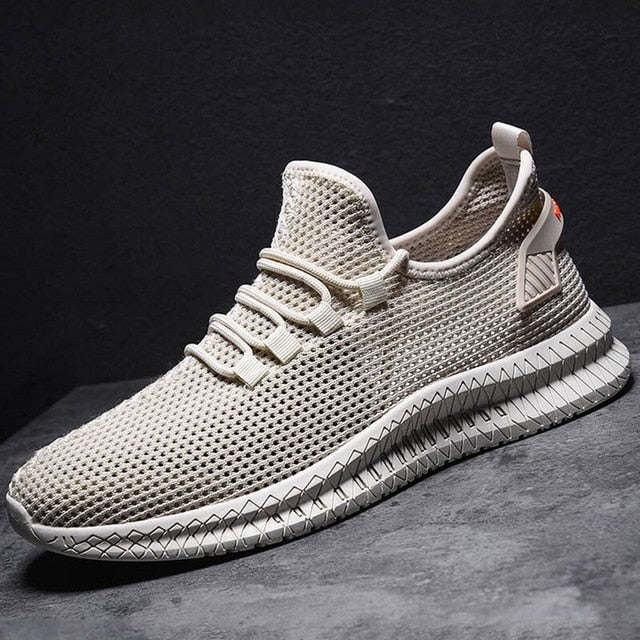 Herren Strick Sneaker mit Schnürung
