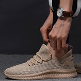 Herren Strick Sneaker mit Schnürung