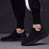 Herren Strick Sneaker mit Schnürung