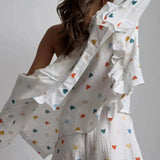 Amira | Herz-Print Zweiteiler-Set – Perfekt für entspannte Sommertage