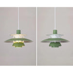 MaxMosaic | Moderne Schatten LED Hängelampe Buntes Metall Wohn/Schlafzimmer/Esszimmer Zendoo.de