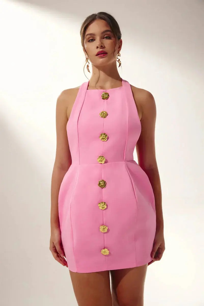 Marlene | Halter Rückenfreies Minikleid Zendoo.de