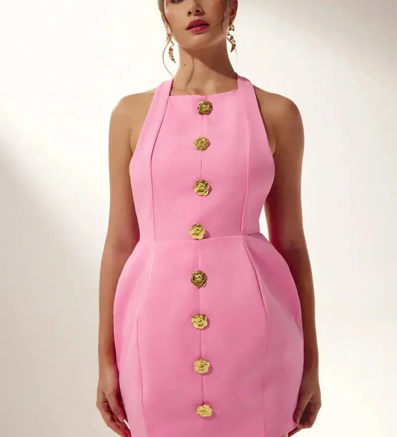 Marlene | Halter Rückenfreies Minikleid Zendoo.de