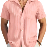 Ethan | Leichtes Kurzarm-Sommer-Faltenhemd