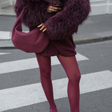 Flauschige Kunstpelz Jacke mit Reverskragen – Stilvoller Eyecatcher für Herbst & Winter