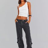 Sybille | Schickes Ein-Schulter-Crop-Top für jede Gelegenheit