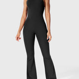 Serafina | Backless Flare Jumpsuit mit verstellbaren Trägern