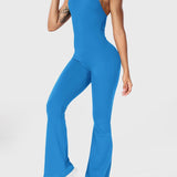 Serafina | Backless Flare Jumpsuit mit verstellbaren Trägern