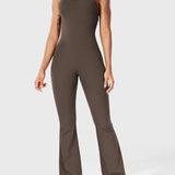 Serafina | Backless Flare Jumpsuit mit verstellbaren Trägern