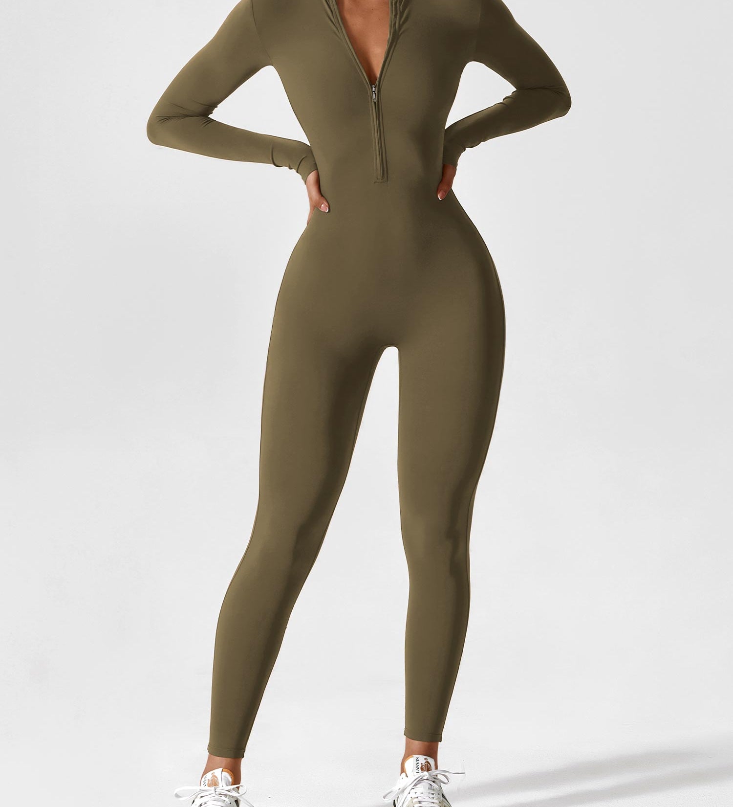 Lina | Nahtloser Full-Zip Bodysuit
