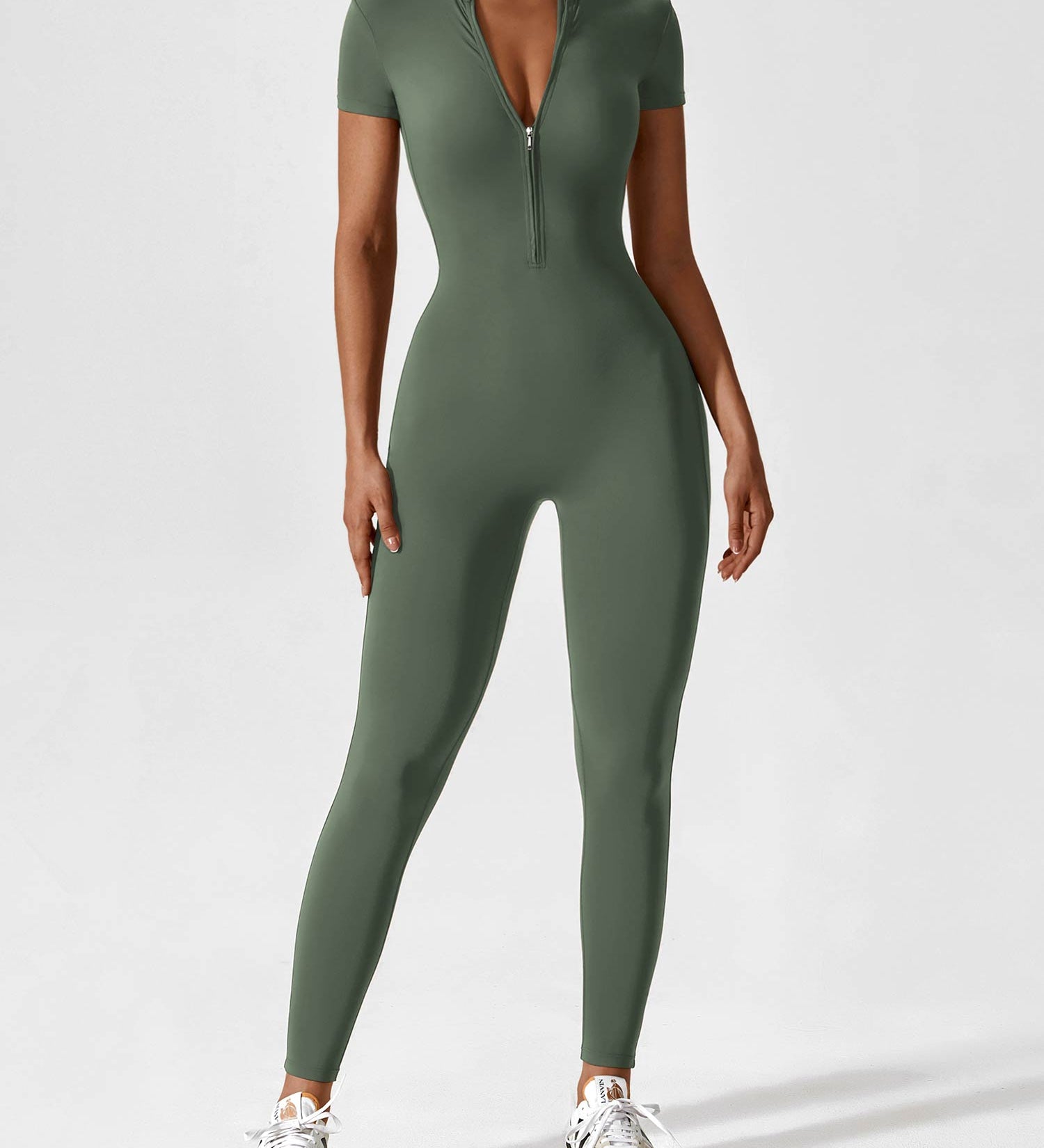 Lina | Nahtloser Full-Zip Bodysuit