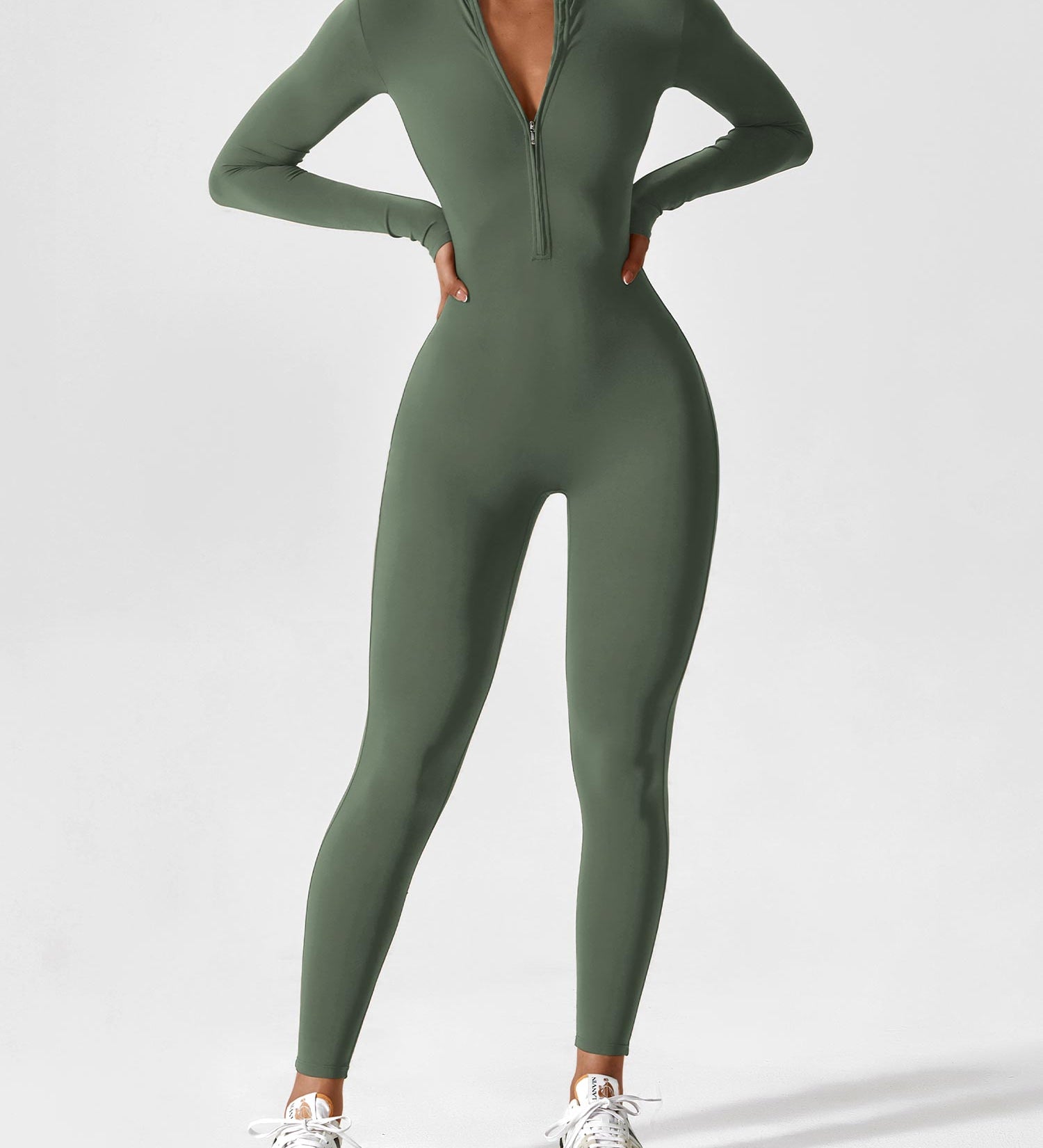 Lina | Nahtloser Full-Zip Bodysuit
