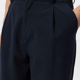 Zeno | Hochtaillierte Herrenhose Marineblau