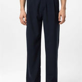 Zeno | Hochtaillierte Herrenhose Marineblau