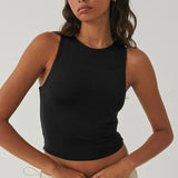 Nadja | Passendes ärmelloses Crop-Top