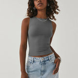 Nadja | Passendes ärmelloses Crop-Top